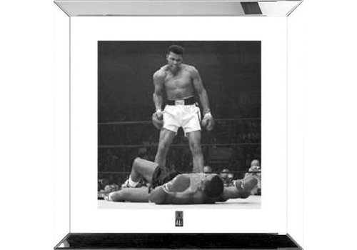 Spiegellijst Muhammad Ali - zilver 50x50