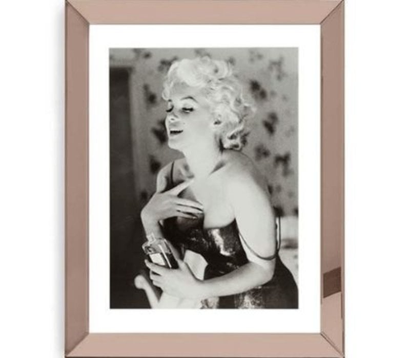 Set 3 spiegellijsten 50 x 60 met posters - brons