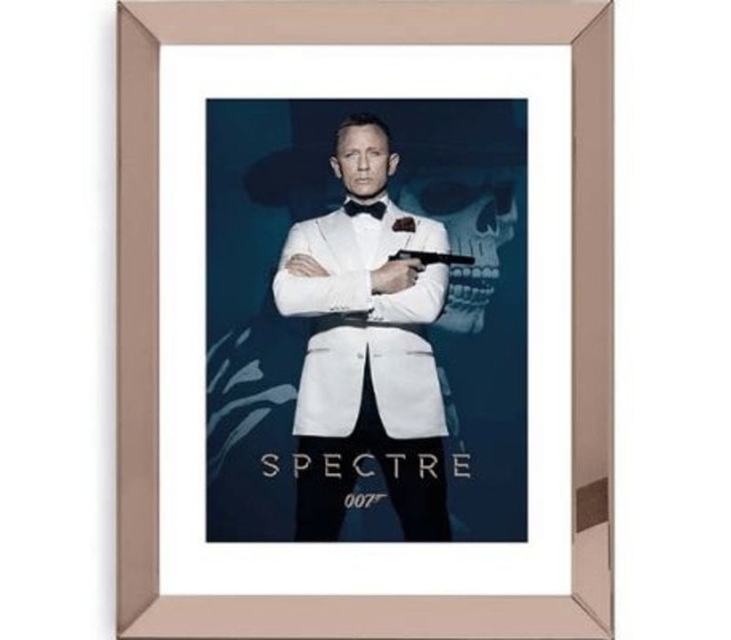 Set 3 spiegellijsten 50 x 60 met posters - brons