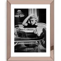 Set 3 spiegellijsten 50 x 60 met posters - brons