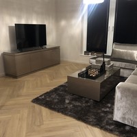 Tv-meubel hoogglans metallic - 200 cm