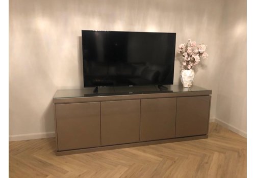 Tv-meubel hoogglans metallic - 200 cm