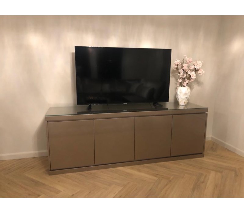 Tv-meubel hoogglans metallic - 200 cm