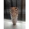 Schelpenvaas hoog 90 cm - bruin