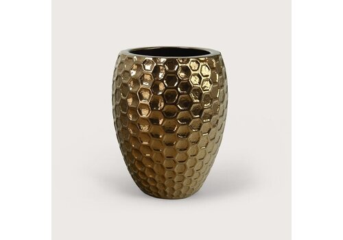 Pot honey brons/goud/bruin S - honinggraat - 44x55 cm