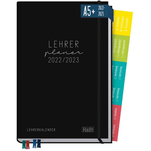 Häfft-Verlag Lehrer-Planer A5+ 22/23 [Black Edition]
