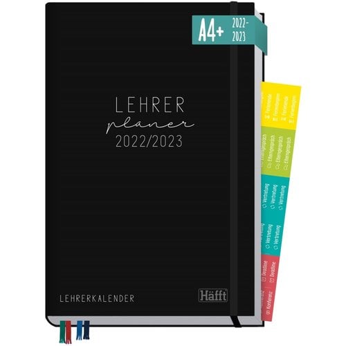 Häfft-Verlag Lehrer-Planer A4+ 22/23 [Black Edition]