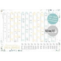 Häfft-Verlag Wandkalender 2023 A1+ [Blattgold] 89cm x 63cm gefalzt mit Extra A4-Übersicht