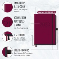 Häfft-Verlag Chäff-Timer Deluxe 2023 12 Monate A5 [Berry]