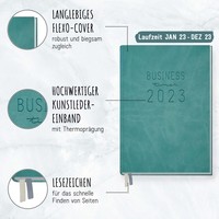 Häfft-Verlag Business-Timer 2023 12 MONATE [Hell-Petrol]