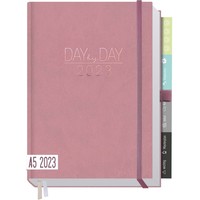 Häfft-Verlag Organizer Day by Day Deluxe 2023 - 1 Tag/Seite 12 MONATE [Altrosa]