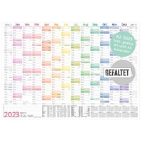 Häfft-Verlag Wandkalender 2023 [Rainbow] A2 gefalzt mit Extra A3 + A4-Übersicht
