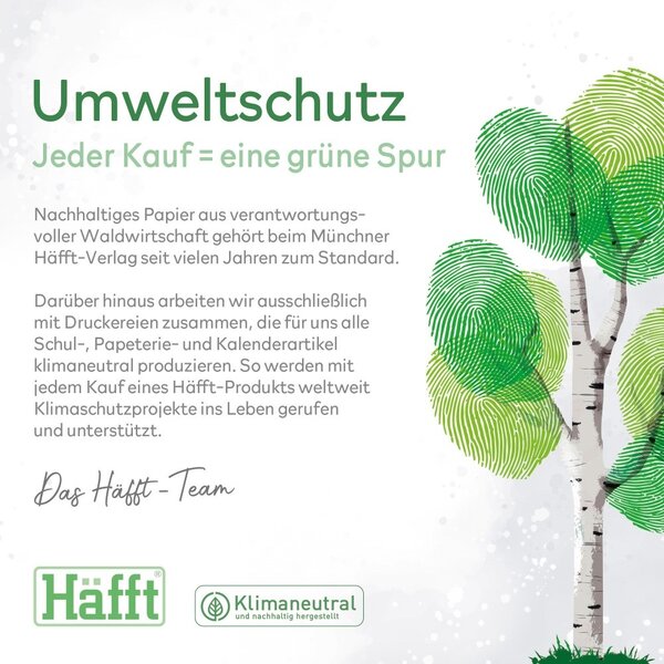 Häfft-Verlag Häfft Family-Timer 23/24 (18 Monate) "Wild Flower"