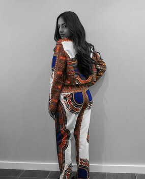 Dashiki broek wit