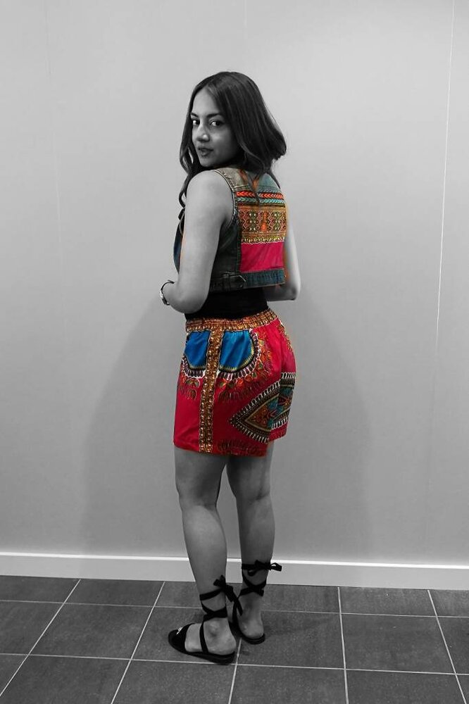 Dashiki short roze Dashiki short roze