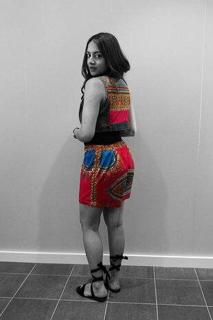 Dashiki short roze Dashiki short roze