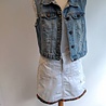 Vintage jeans rokje met Dashiki Vintage jeans rokje met Dashiki