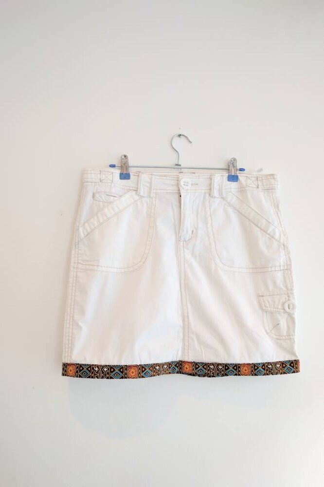Vintage jeans rokje met Dashiki Vintage jeans rokje met Dashiki