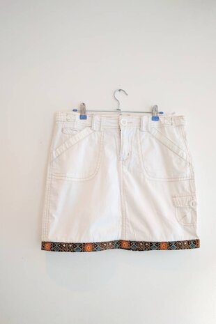 Vintage jeans rokje met Dashiki Vintage jeans rokje met Dashiki