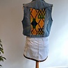 Vintage jeans rokje met Dashiki Vintage jeans rokje met Dashiki