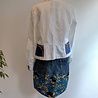 Vintage jeans jasje met Dashiki