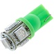 Merkloos T10 5 x 5050 SMD LED Green 12V Autolamp Merkloos T10 5 x 5050 SMD LED Green 12V Autolamp