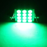 Festoon 12 x 5050 SMD LED Green 41 MM 12V Interieur Autolamp
