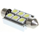Festoon 6 x 5050 SMD LED Canbus White 39 MM 12V Autolamp