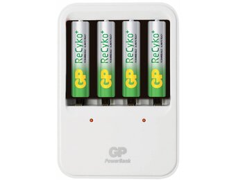 GP LED Powerbank 420 AA en AAA + 4c Recyko batterijen