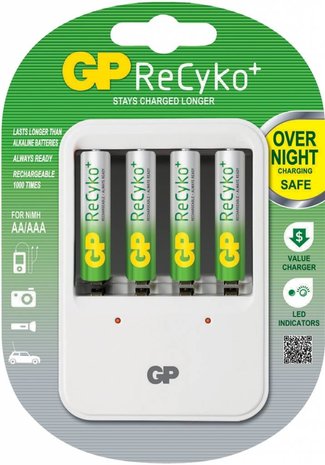 Guinness beton melodie GP LED Powerbank 420 AA en AAA + 4c Recyko batterijen kopen? - LEDClear.nl