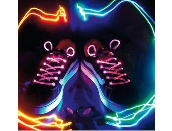 BasicXL Pink LED Lichtgevende Schoenveters