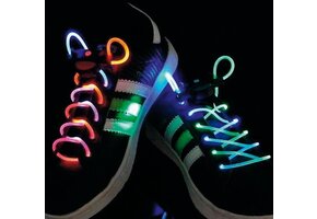 BasicXL Green/Purple LED Lichtgevende Schoenveters