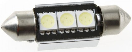 Festoon 3 x 5050 SMD LED Canbus White 36 MM 12V Autolamp