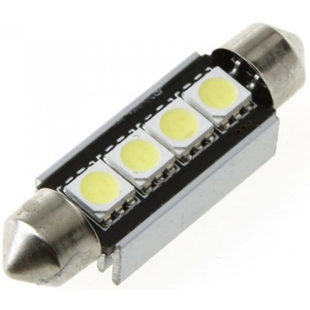 Festoon 4 x 5050 SMD LED Canbus White 42 MM 12V Autolamp kopen? LEDClear