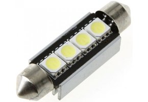 Festoon 4 x 5050 SMD LED Canbus White 42 MM 12V Autolamp