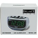 Balance Time Balance Time Green LED Display Wekker Silver Balance Time Balance Time Green LED Display Wekker Silver