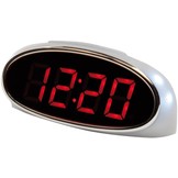 Balance Time Red LED Wekker White