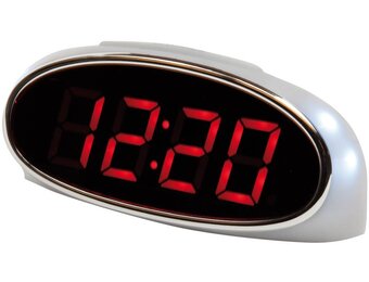 Balance Time Red LED Wekker White