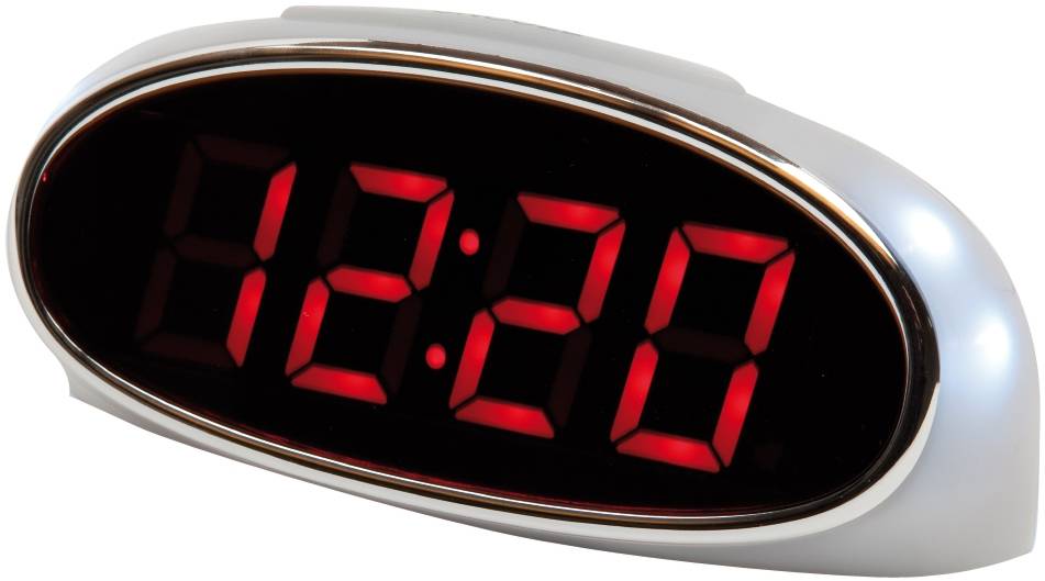 Balance Time Red LED Wekker White