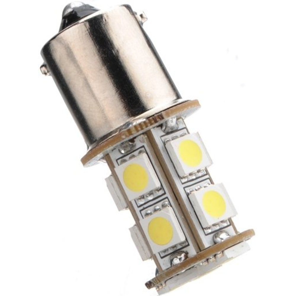 1156 BA15S 13 x 5050 SMD LED White 12V Autolamp kopen? LEDClear