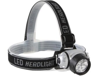 Perel Regelbare White 7 LED's Hoofdlamp