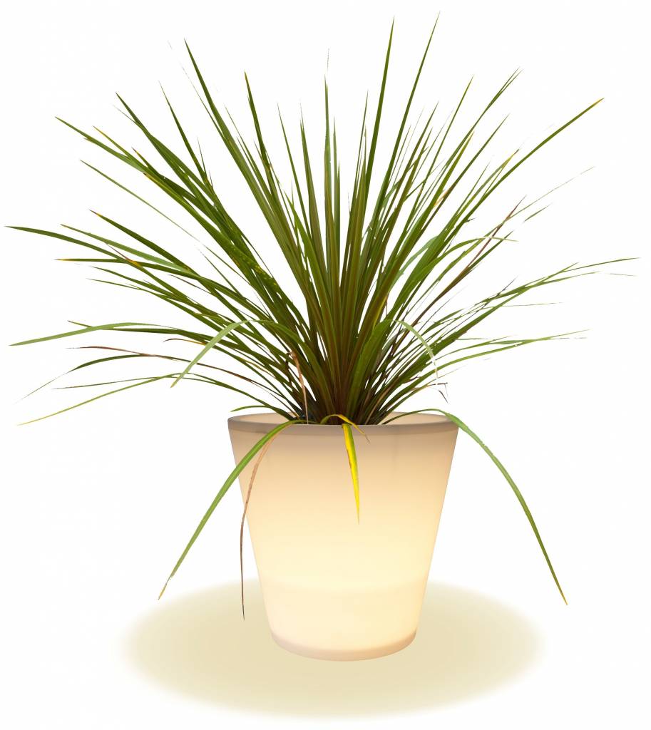Alecto Glow in the Dark PBL-35 LED Bloempot White