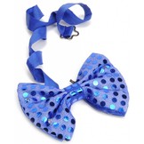 Lichtgevende LED Feest Strik met Pailletten + Batterij