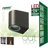 Ranex LED RVS Buiten Muurlamp Bastia Grey