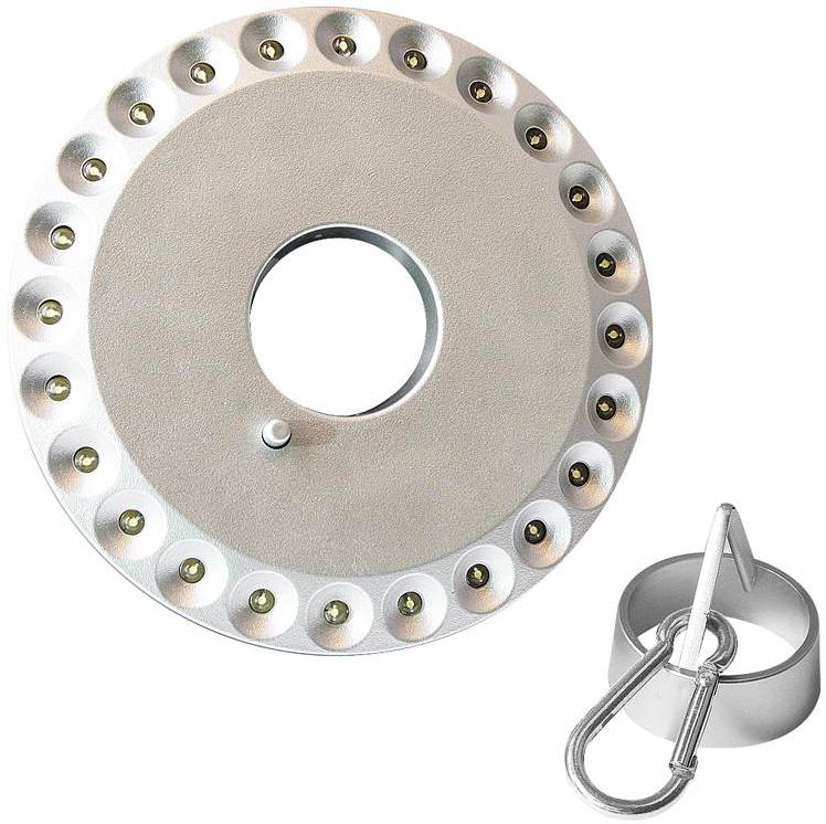 ProPlus Campinglamp 24 LED's White met Ophanghaak