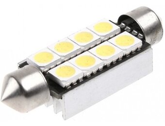 Festoon 8 x 5050 SMD LED Canbus White 42 MM 12V Autolamp