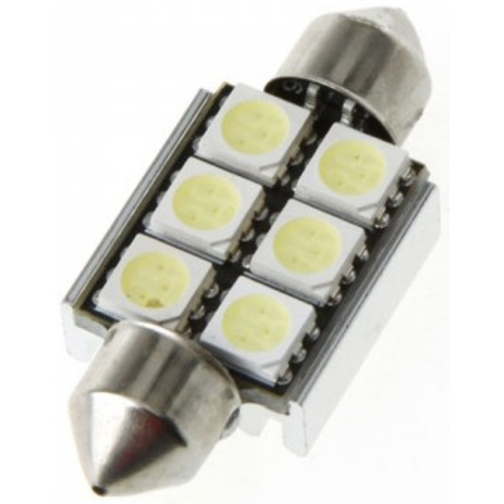 Festoon 6 x 5050 SMD LED Canbus White 36 MM 12V Autolamp kopen? LEDClear