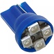 Merkloos T10 4 x 1210 SMD LED Blue 12V Autolamp Merkloos T10 4 x 1210 SMD LED Blue 12V Autolamp