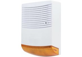 Konig Dummy Orange LED Alarmsirene - White