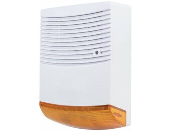 Konig Dummy Orange LED Alarmsirene - White